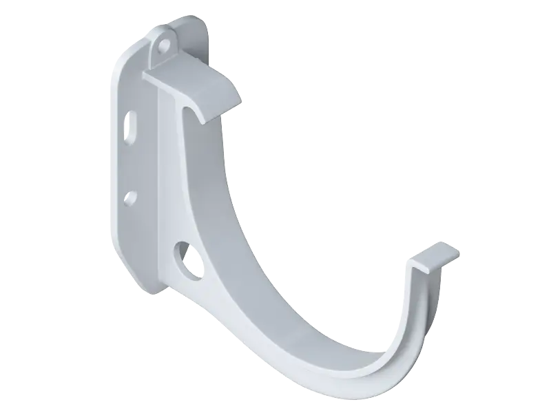 Кронштейн желоба, ПВХ, серия Элит, цвет Белый