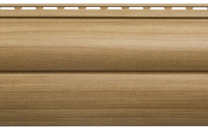 БЛОКХАУС Виниловый сайдинг | Люкс, Каштан ВН-03 3000х222мм