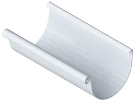 Желоб 125мм ПВХ, серия Элит, 3м, цвет Белый
