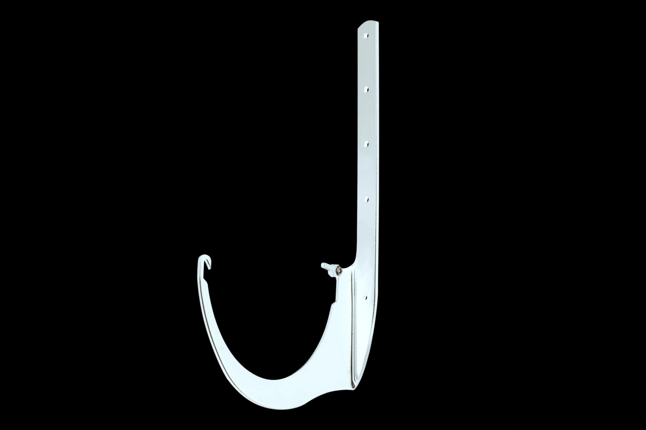 Кронштейн желоба новый, Металл, серия Стандарт, цвет Белый