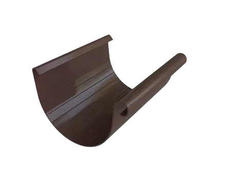 Желоб 125мм, ПВХ, серия Элит, 3м, цвет Коричнево-белый